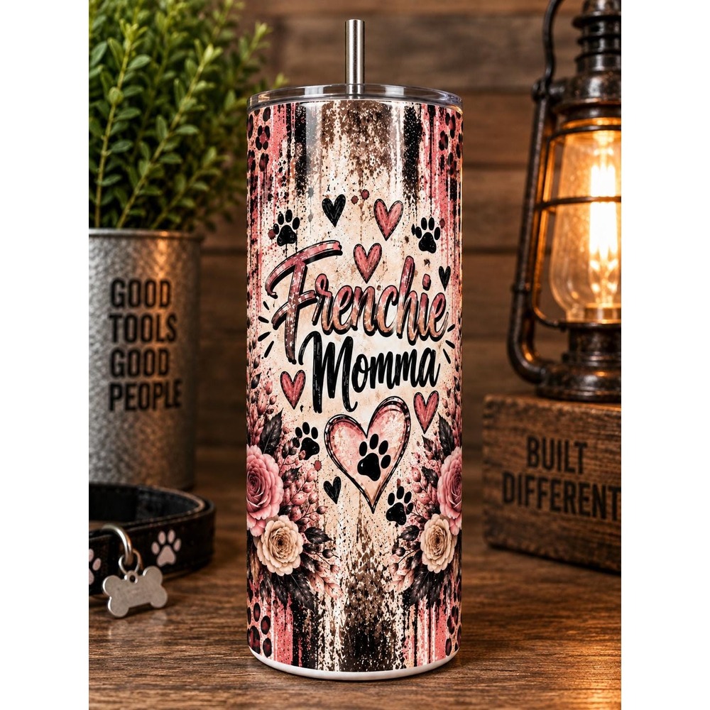 Frenchie Momma Tumbler | French Bulldog Mom Gift